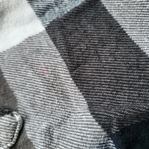 We The Free/Free People Izzy Cargo Plaid Flannel Shirt Size Large - Picture 4 of 10